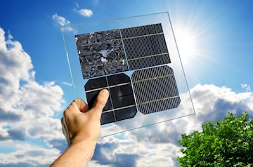 Vier verschiedene Arten von Solarzellen für eine Photovoltaikanlage