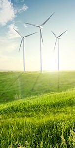 Windräder zur regenerativen Stromerzeugung